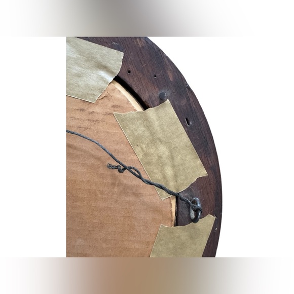 Antique Victorian Oval Mahogany Shadow Box Frame w/Faux Fruit Under Wavy Glass - Picture 10 of 12